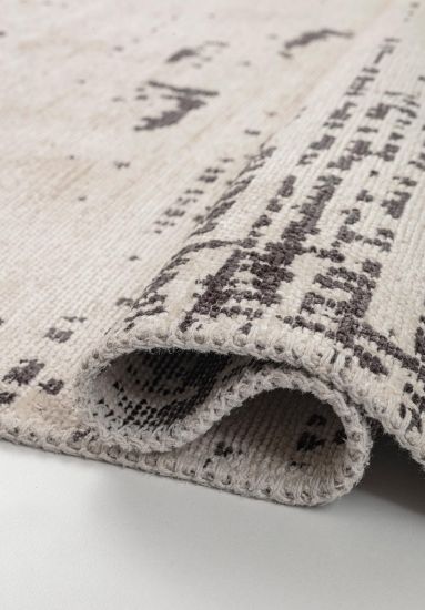 Essence Beige & Grey Abstract Area Rug