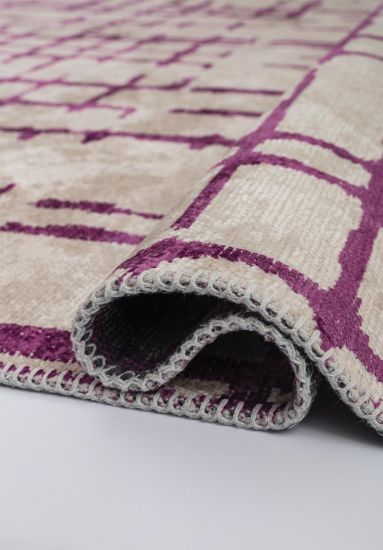 Empower Geometric Cream & Red Modern Rug