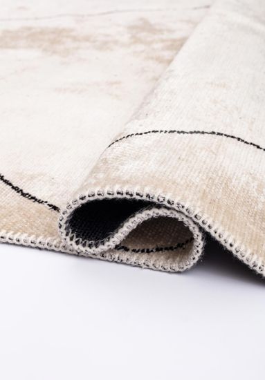 Epoche Cream & Grey  Abstract Modern Area Rug