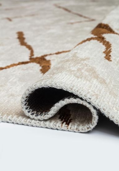 Edic Grey & Brown  Abstract Area Rug