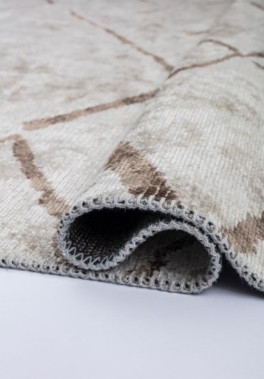 Edic Grey & Brown  Abstract Living Room Rug