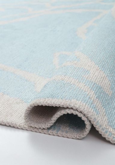 Elipsey Blue & Grey Abstract Living Room Rug