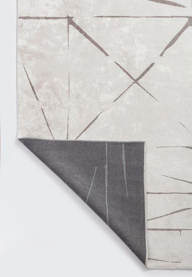 Elantra Abstract Grey Living Room Rug