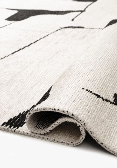 Elementale Abstract Cream & Grey Area Rug