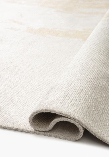 Enera Cream & Beige Abstract Living Room Rug