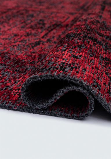 Vintage Black & Red Enchantres Area Rug