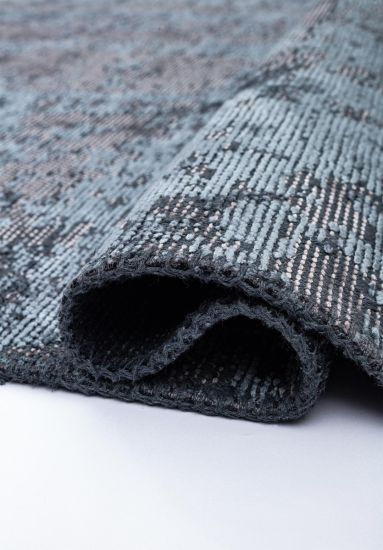 Exemplary Grey & Blue Abstract Living Room Rug