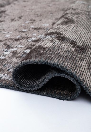 Grey Abstract Tundra Indoor Outdoor Rug