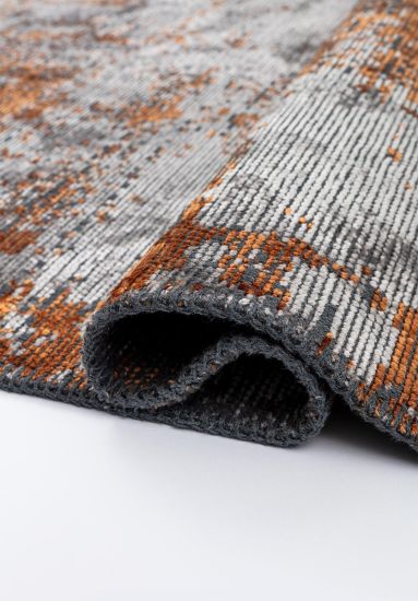 Floret  Brown & Grey Abstract Area Rug