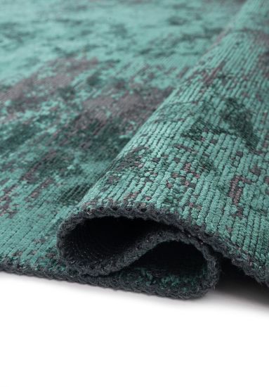 Floret  Green & Grey Abstract Modern Rug