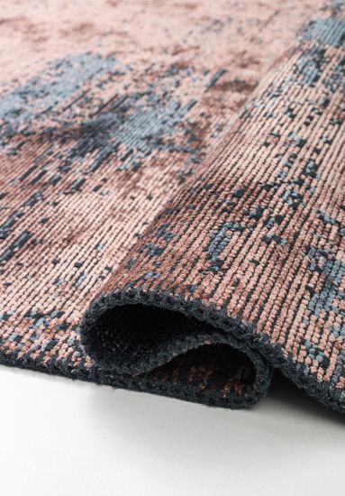Floret Blue & Beige Abstract Modern Area Rug