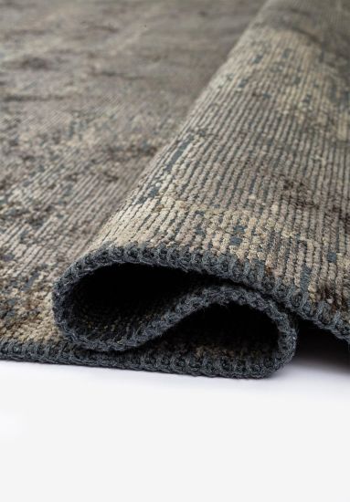 Floret Grey & Cream Abstract Modern Area Rug