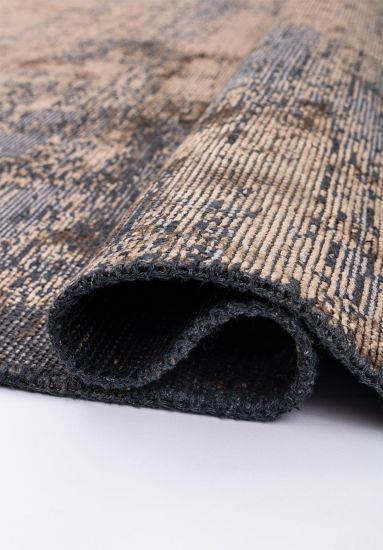 Abstract Floret  Grey & Beige Outdoor Rug