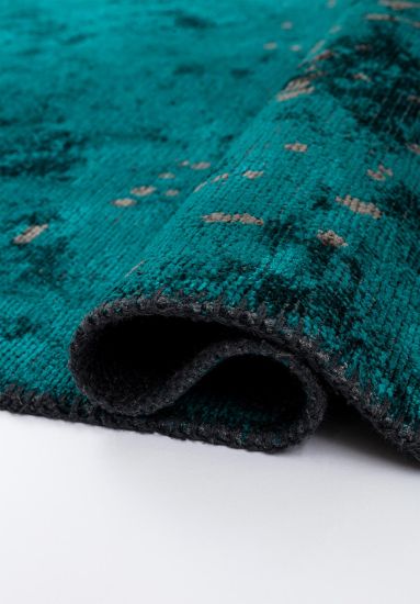 Green & Grey Tundra Abstract Indoor Outdoor Rug
