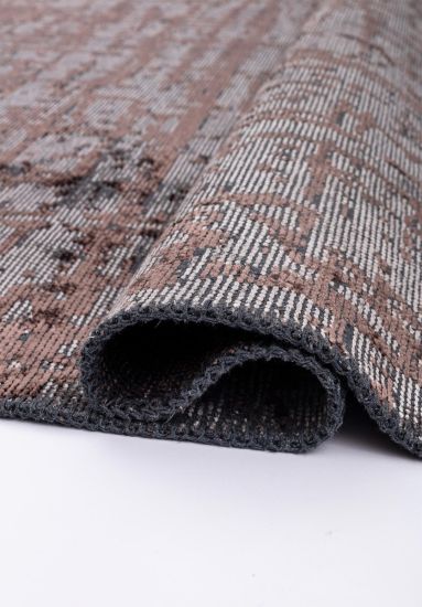 Tempest Abstract Grey & Brown Living Room Rug