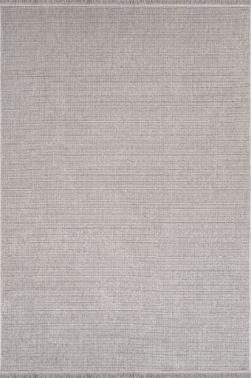 Loopi Grey Modern Plain Living Room Rug