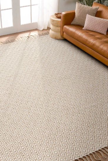 Naturael Beige Cream Aztec Outdoor Area Rug