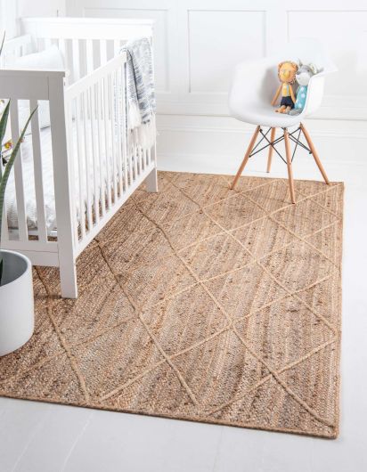 Naturael Jute & Sisal Plain Brown Outdoor Area Rug