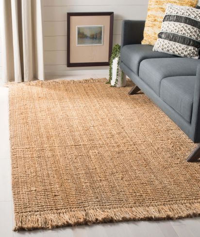 Naturael Jute & Sisal Bordered Brown Outdoor Area Rug