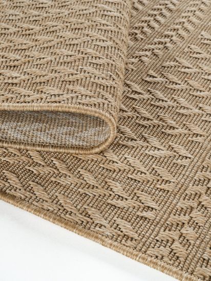 Sizal75 Brown Scandi Jute & Sisal Outdoor Area Rug