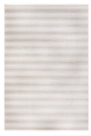 Aspen Cream Beige Stripes Outdoor Area Rug