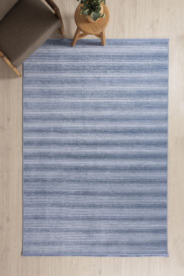 Aspen Blue Stripes Outdoor Area Rug
