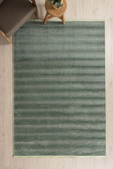 Aspen Green Stripes Outdoor Area Rug