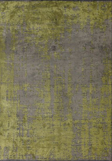 Exemplary Abstract Beige & Green Dining Room Rug