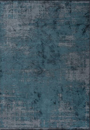 Floret Blue & Grey Abstract Modern Area Rug