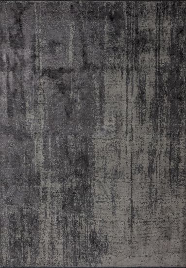 Lush Grey Abstract Area Rug