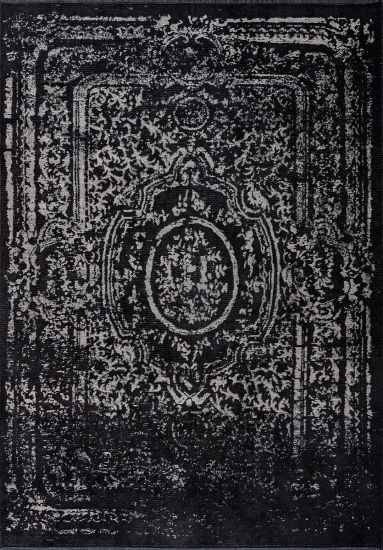 Kelpie Black Vintage Outdoor Rug