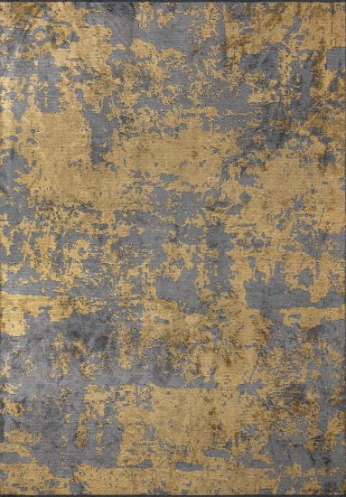 Loomwork Yellow Abstract Bedroom Rug