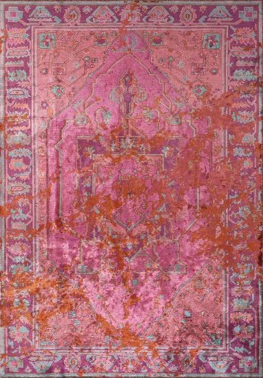 Persian Pink Moonlight Living Room Rug