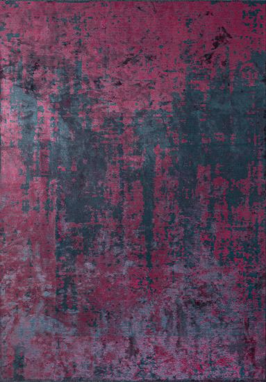 Fawn Red & Green Abstract Indoor Rug