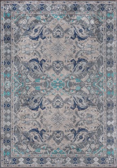 Persian Grey & Blue Tradition Area Rug
