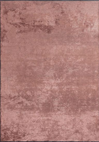 Aubusson Pink Plain Bedroom Rug
