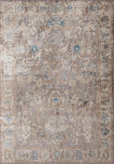 Vintage Brown Beige Fluxie Outdoor Rug