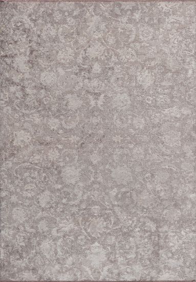 Aesthetics Grey & Brown Floral Indoor Rug