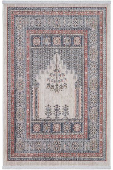Hanedan85 Multicolour Oriental Bordered Living Room Rug