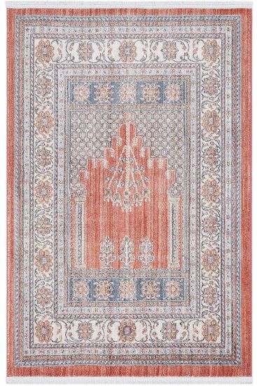 Hanedan85 Multicolour Oriental Bordered Indoor Rug