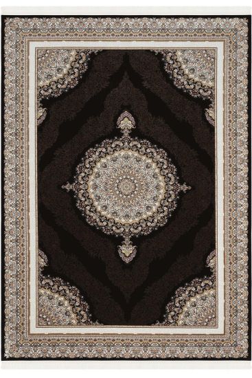 Zerabi85 Cream Beige Modern Oriental Bedroom Rug