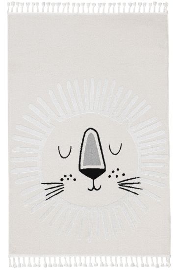 Sparcle Cream Kids Living Room Rug
