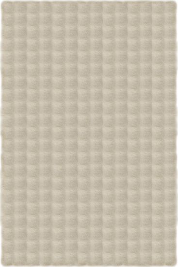 Softipa Beige Modern Sheepskin Living Room Rug