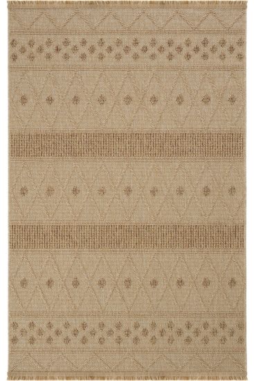 Brown Haptir Jute & Sisal Trellis Outdoor Area Rug