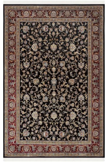 Zerabi85 Oriental Bordered Multicolour Living Room Rug