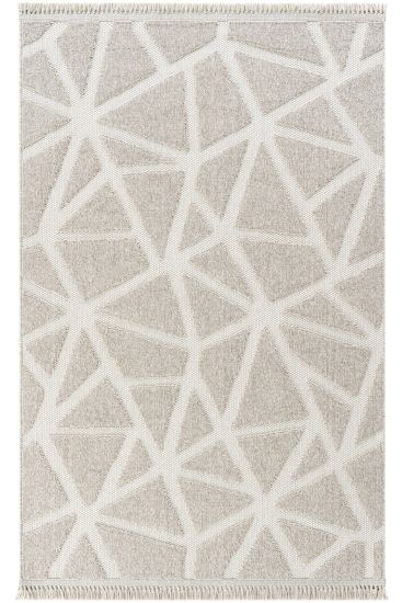Osptar Grey White Scandi Indoor Rug