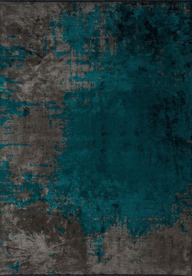 Green & Grey Tundra Abstract Indoor Outdoor Rug