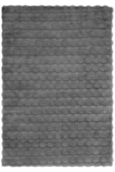 Bubble85 Grey Black Sheepskin Indoor Rug