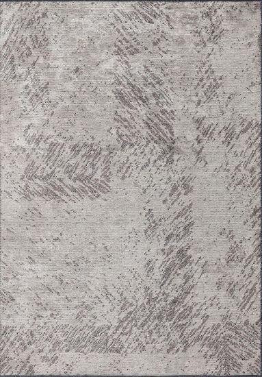 Grey & Brown Abstract Cascade Living Room Rug