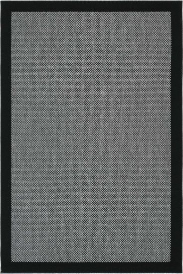 Easy85 Grey Black Modern Plain Indoor Rug